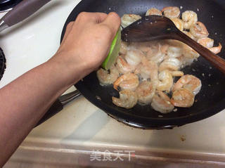异国风情 —— 青柠香菜虾仁 (Cilantro Lime Shrimp)的做法步骤:8