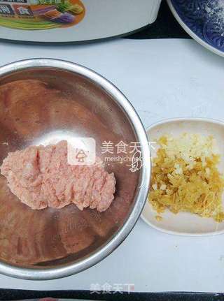 冬菜鲜肉云吞的做法步骤：3