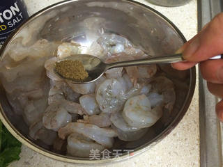 异国风情 —— 青柠香菜虾仁 (Cilantro Lime Shrimp)的做法步骤:2