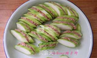 煎酿丝瓜盒的做法步骤:4