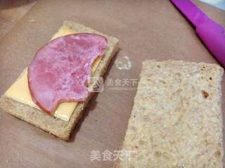 快手早餐西多士(一人份)的做法步骤:2
