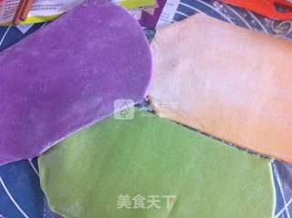 蒸彩色馄饨的做法步骤:11