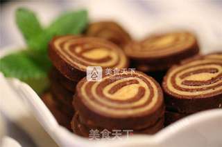 摩卡双色饼干的做法步骤:13