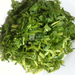 茼蒿豆腐的做法步骤:2