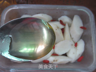 冰脆山药片的做法步骤:9