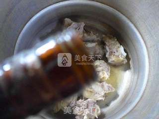 粉条花菜牛排骨汤的做法步骤:3