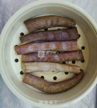 手撕拌茄子的做法步骤:3