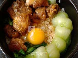 简易煲仔饭的做法步骤:8