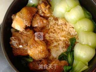 简易煲仔饭的做法步骤:7