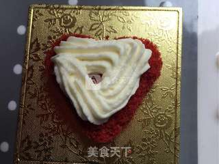 心形红丝绒奶油蛋糕的做法步骤:14