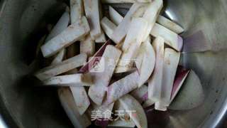 独家豆角烧茄子的做法步骤:2