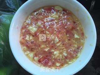 鸡蛋豆腐烤番茄的做法步骤:7