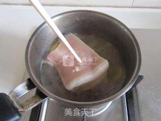 酸豆角回锅肉的做法步骤:3