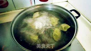 茴香馅翡翠饺子的做法步骤:7