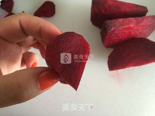 红菜玫瑰花的做法步骤:6