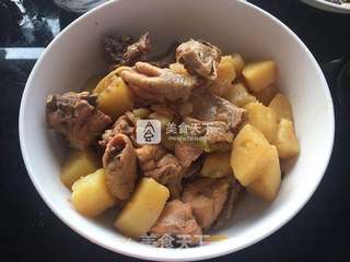 土豆炖鸡肉的做法步骤:14