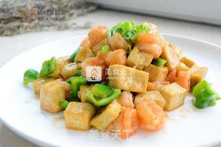 豆腐熘虾球的做法步骤:9