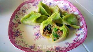 茴香馅翡翠饺子的做法步骤:9