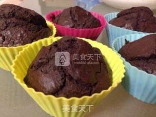 巧克力纸杯蛋糕的做法步骤:9