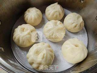 马齿苋菜干包子的做法步骤:17