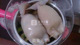 糯米鱿鱼筒的做法步骤:6