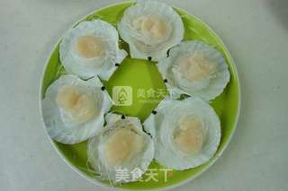 蒜蓉粉丝蒸扇贝的做法步骤:7