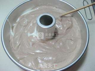 双色戚风蛋糕的做法步骤:15