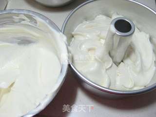 双色戚风蛋糕的做法步骤:12