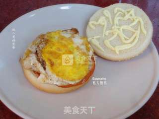 火腿鸡蛋汉堡的做法步骤:5