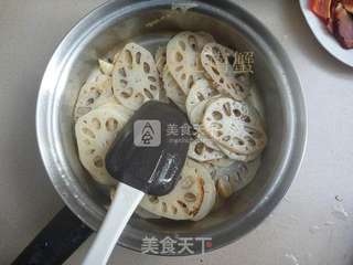 腊肉莲藕片的做法步骤:6
