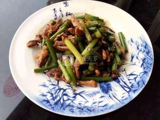 蒜薹炒肉的做法步骤:10