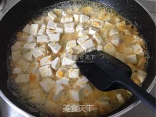 咸蛋黄豆腐的做法步骤:7