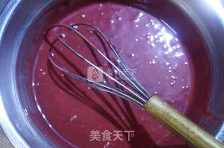 红丝绒烫面戚风卷的做法步骤:6