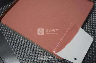 红丝绒烫面戚风卷的做法步骤:14