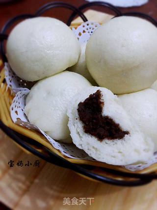 豆沙包的做法步骤:13