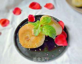 油煎烫面韭菜包的做法步骤:17
