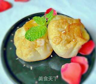 油煎烫面韭菜包的做法步骤:18