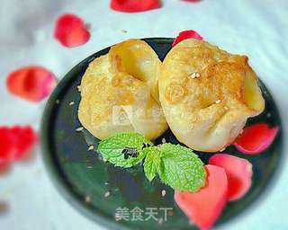 油煎烫面韭菜包的做法步骤:19