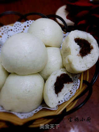 豆沙包的做法步骤:14
