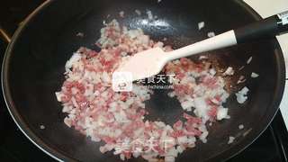 生火腿烩饭的做法步骤:3
