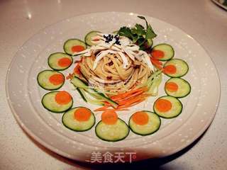 鸡丝凉面的做法步骤:4