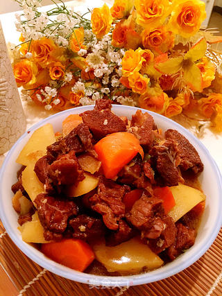 红酒烧牛肉的做法步骤:17