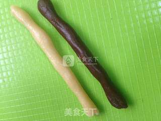 巧克力双色饼干的做法步骤:6