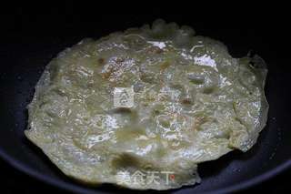 晶莹碧绿——小清新的翡翠蛋卷的做法步骤:4