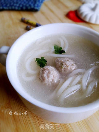 冬瓜肉丸面的做法步骤:7