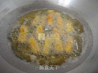 黄金南瓜条的做法步骤：9