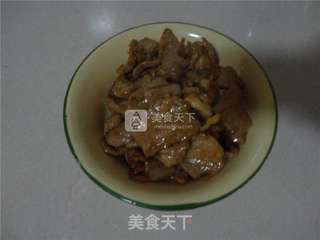 茭白炒肉片的做法步骤:3