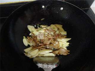 茭白炒肉片的做法步骤:5