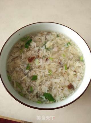 西湖瘦肉羹的做法步骤:7