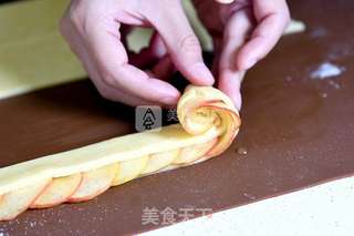 玫瑰花苹果派的做法步骤:9